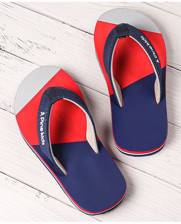 Pine Kids Slip On Flip Flops - Navy Blue