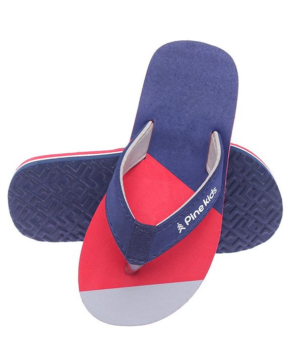Pine Kids Slip On Flip Flops - Navy Blue