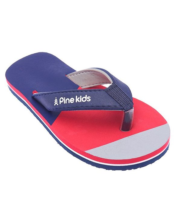 Pine Kids Slip On Flip Flops - Navy Blue