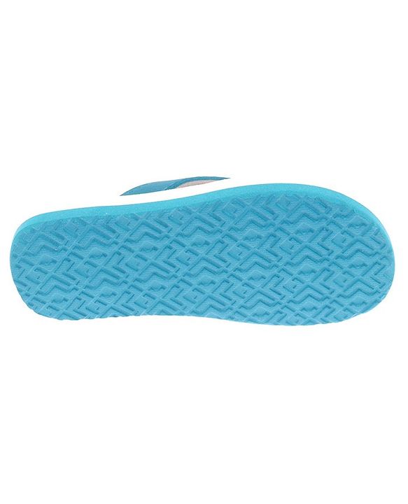 Pine Kids Slip On Flip Flops Basketball Print - Green White & Blue