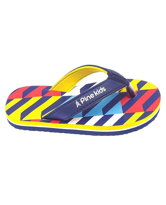 Pine Kids Slip On Flip Flops Stripe Design - Multicolour