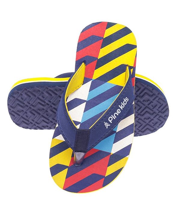 Pine Kids Slip On Flip Flops Stripe Design - Multicolour