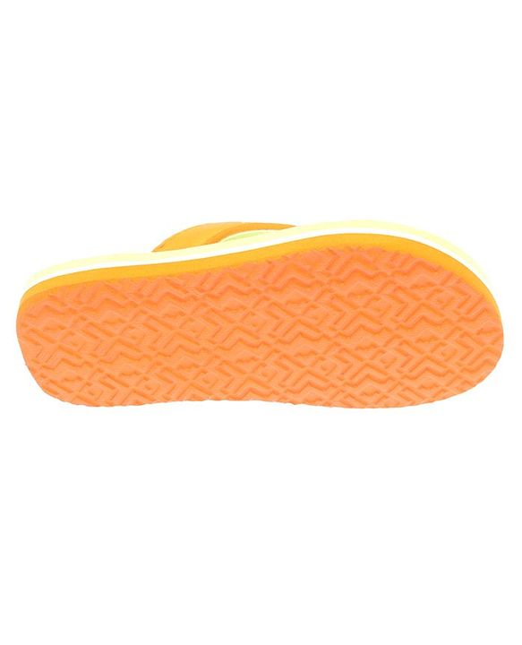 Pine Kids Slip On Flip Flops  with Text Print - Mint & Orange