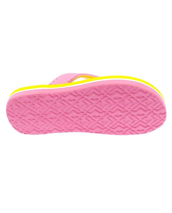 Pine Kids Slip Ons Flip Flops with Floral Design- Yellow