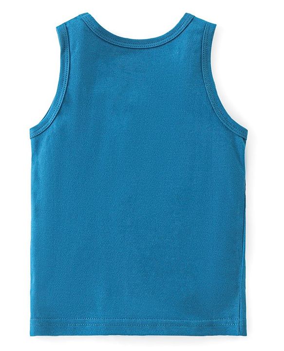 Babyhug 100% Cotton Sando Number Print Pack Of 3 - Red & Blue