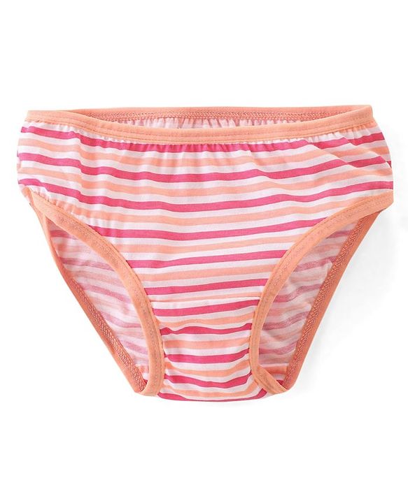 Babyhug 100% Cotton Knit Panties Floral Print Pack of 3 - Multicolour