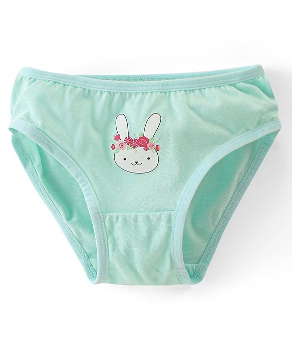 Babyhug 100% Cotton Knit Panties Floral Print Pack of 3 - Multicolour