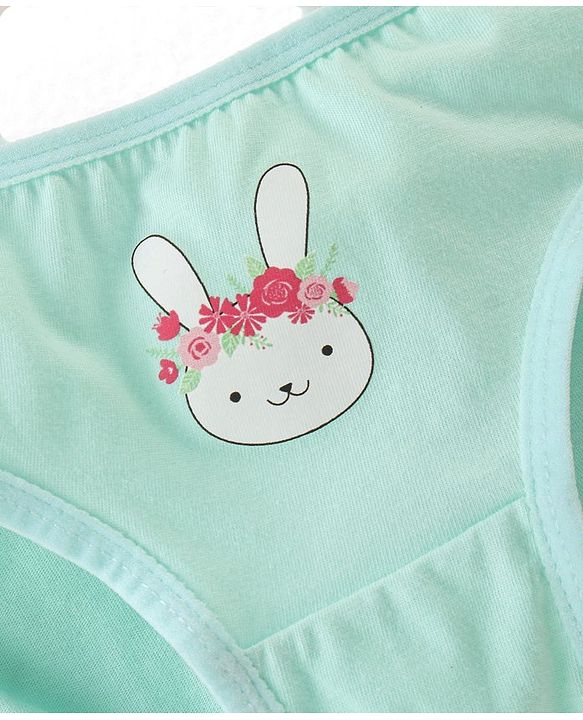 Babyhug 100% Cotton Knit Panties Floral Print Pack of 3 - Multicolour