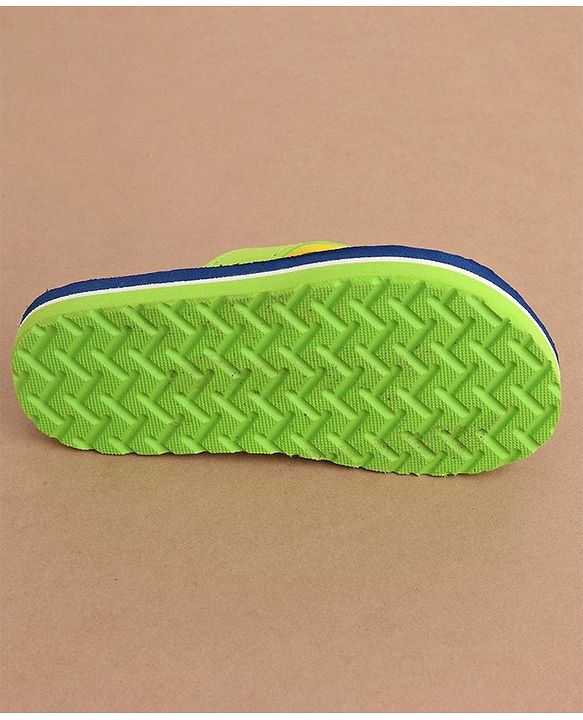 Cute Walk by Babyhug Slip On  Flip Flops with Fruit Design- Navy Blue & Green