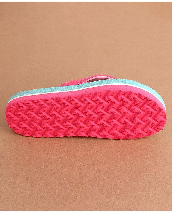 Cute Walk by Babyhug Slip On  Flip Flops with Unicorn Design- Pink & Blue