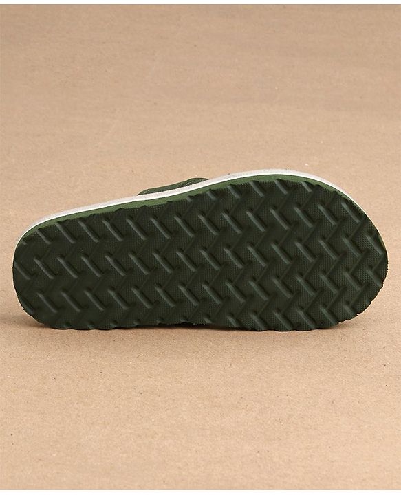 Cute Walk by Babyhug Slip On Flip Flops Dino Print - Green
