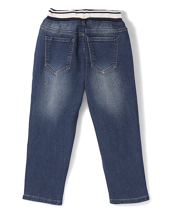 Pine Kids Denim Full Length  Washed Jeans - Blue