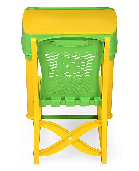 Nilkamal Apple Junior Study Table And Chair Set With Storage Green and Yellow Colour Online in India Buy at Best Price from FirstCry 15707515