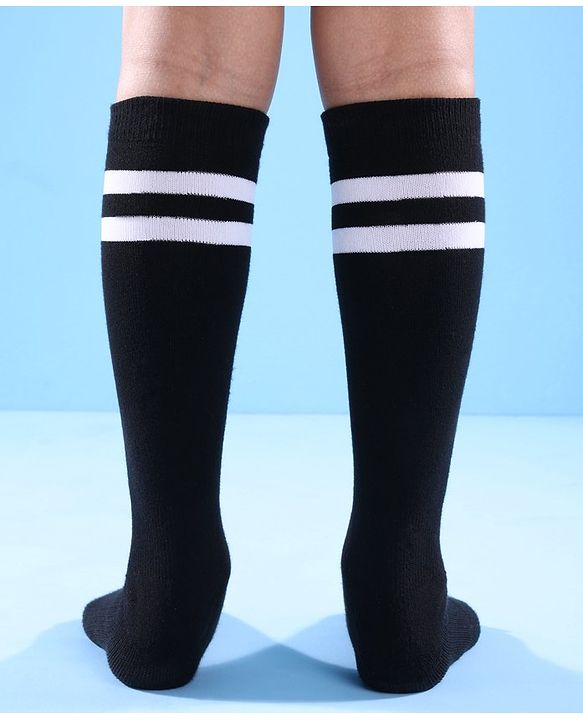 Pine Active  Knee  Length Football Socks Striped- Black