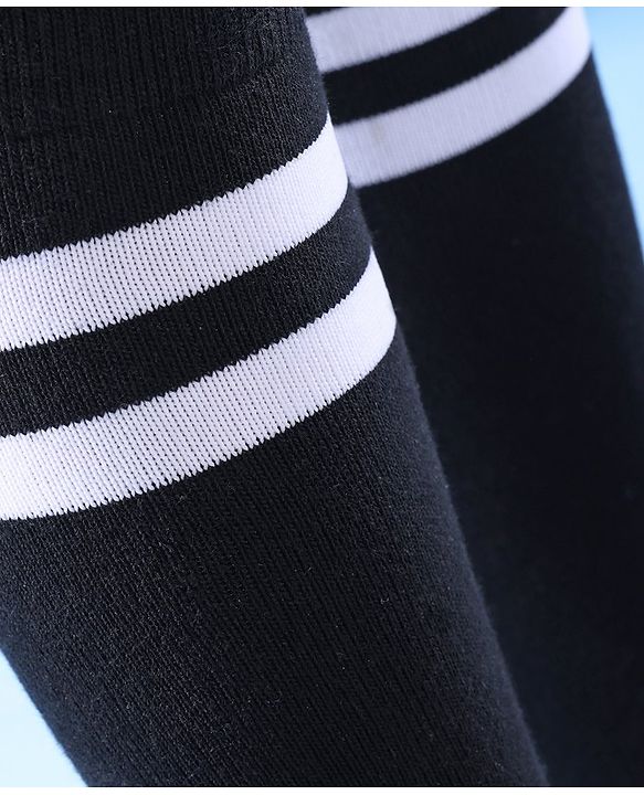 Pine Active  Knee  Length Football Socks Striped- Black