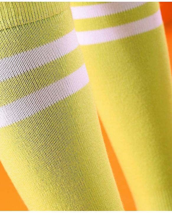 Pine Active Cotton Lycra Knit Knee Length Football Socks - Green