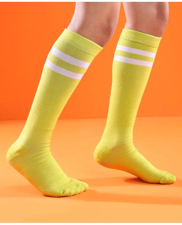 Pine Active Cotton Lycra Knit Knee Length Football Socks - Green
