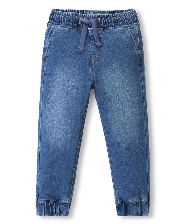Pine Kids Denim Full Length Washed Jeans - Mid Wash