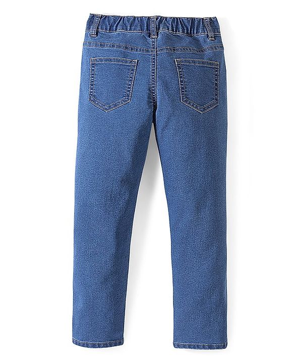 Pine Kids Ankle Length Washed Jeans - Mid Wash