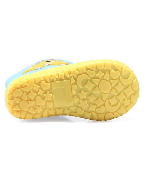 Cute Walk by Babyhug Gumboots with Dino Applique -Blue