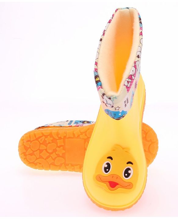 Cute Walk by Babyhug Slip Ons Rain Boots Rabbit Design - Pink