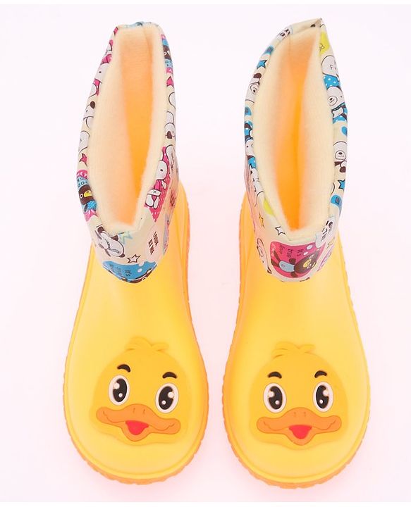Cute Walk by Babyhug Slip Ons Rain Boots Rabbit Design - Pink