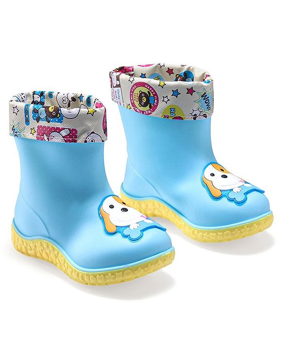 Cute Walk by Babyhug Slip Ons Rain Boots Rabbit Design - Pink