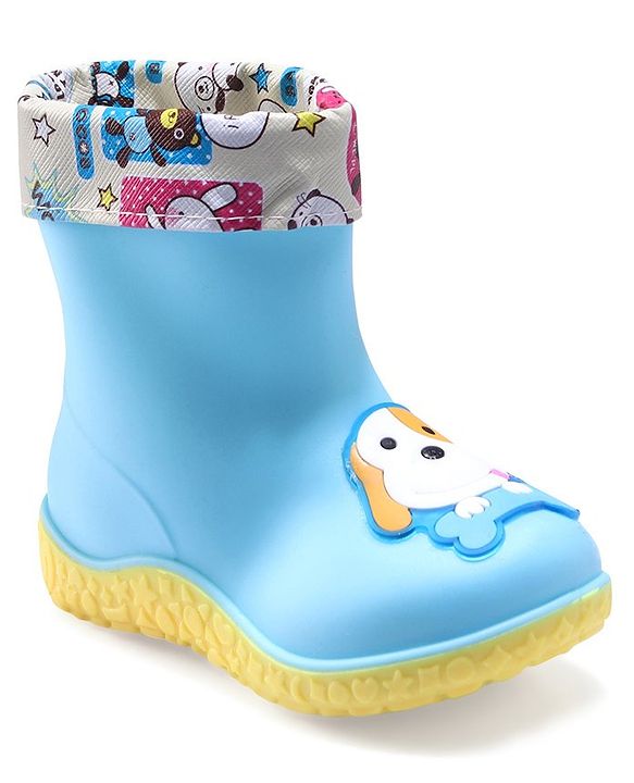 Cute Walk by Babyhug Slip Ons Rain Boots Rabbit Design - Pink