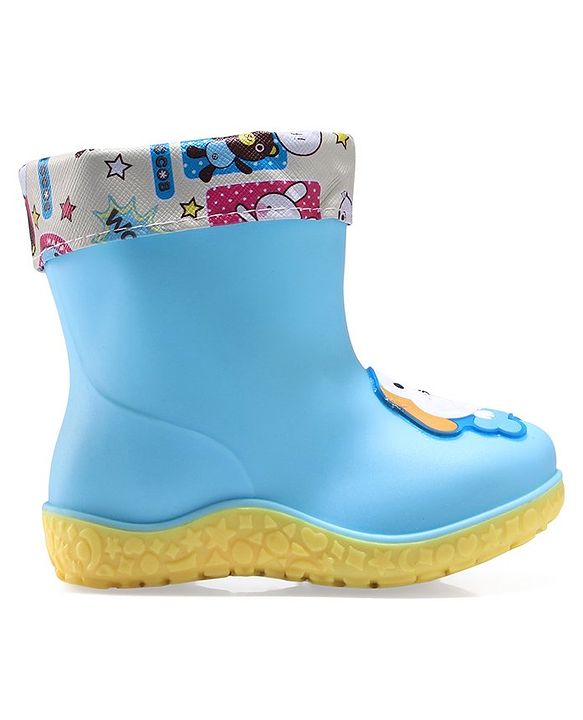 Cute Walk by Babyhug Slip Ons Rain Boots Rabbit Design - Pink