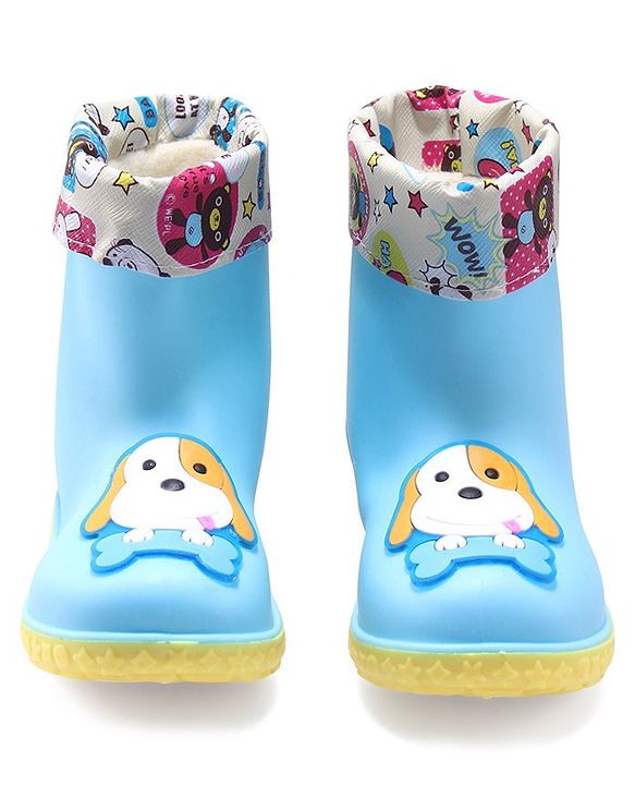 Cute Walk by Babyhug Slip Ons Rain Boots Rabbit Design - Pink