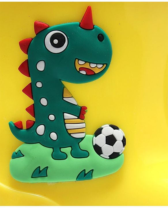 Cute Walk by Babyhug Gumboots with Dino Applique- Yellow