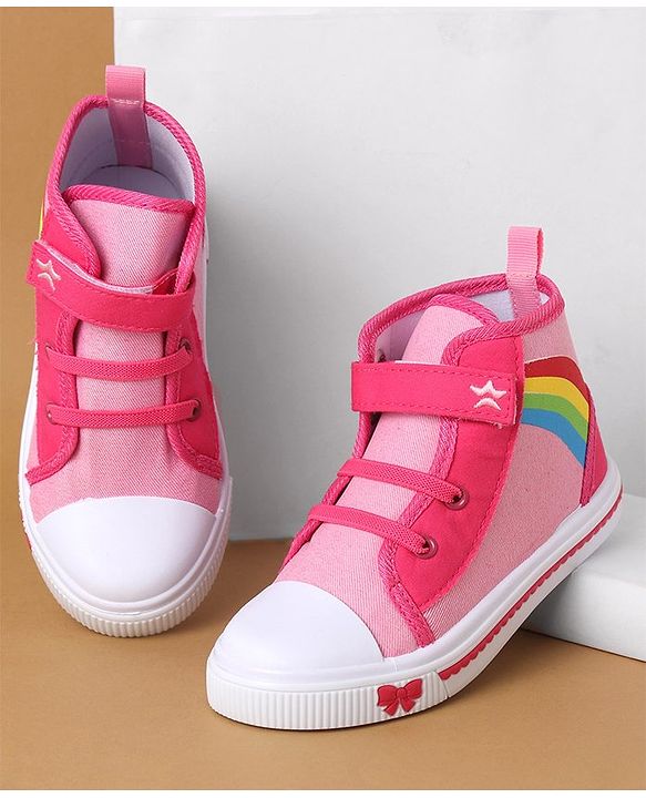 Cute Walk by Babyhug Casual Shoes with Velcro Closure - Pink