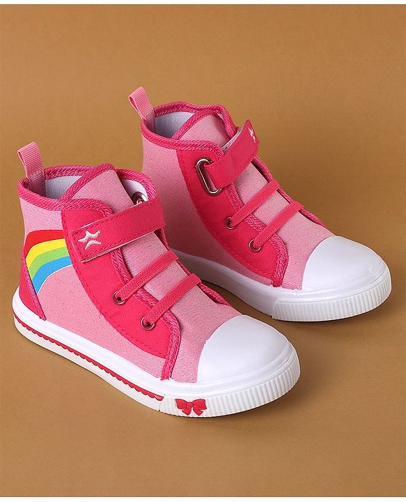 Cute Walk by Babyhug Casual Shoes With Velcro Closure - Pink