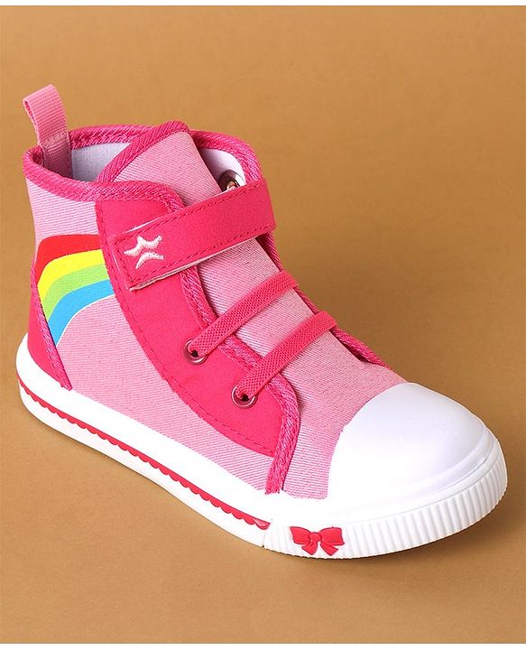 Cute Walk by Babyhug Casual Shoes With Velcro Closure - Pink