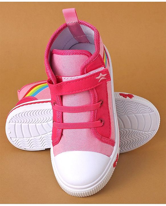 Cute Walk by Babyhug Casual Shoes With Velcro Closure - Pink