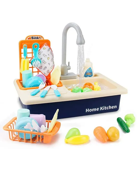 OPINA Kitchen Play Set With Automatic Water Cycle System Pretend