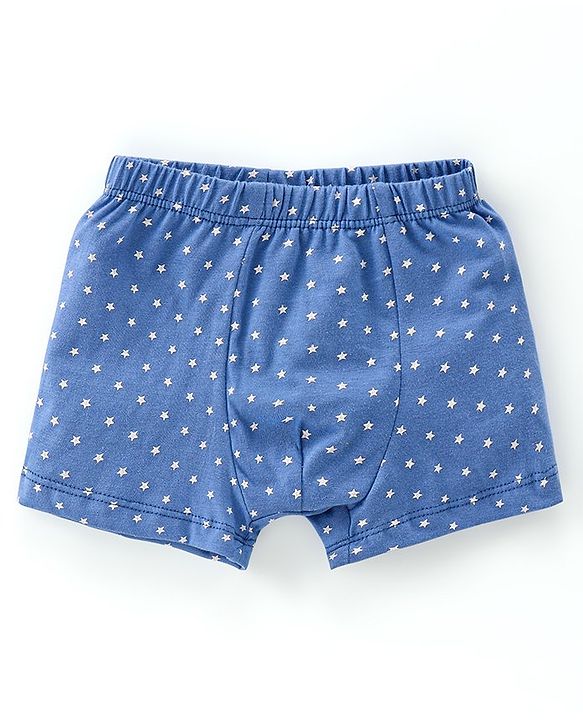 Babyhug 100% Cotton Knit Trunks Stars & Dino Print Pack of 5 - Multicolour