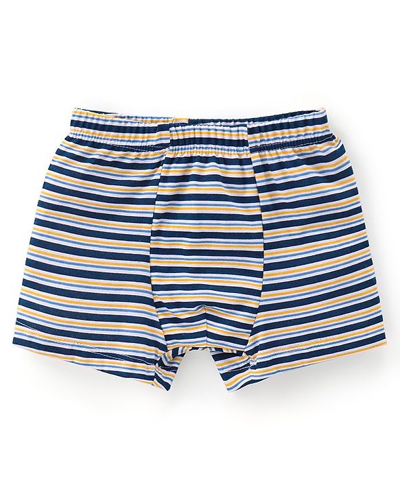 Babyhug 100% Cotton Knit Trunks Stars & Dino Print Pack of 5 - Multicolour