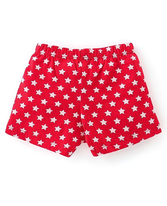 Babyhug 100% Cotton Trunk Star Print Pack of 3 - Multicolour