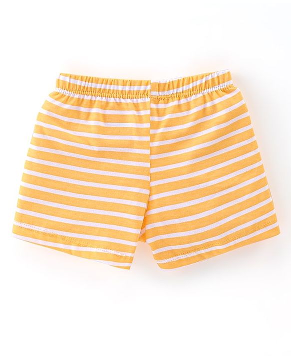 Babyhug 100% Cotton Trunk Star Print Pack of 3 - Multicolour