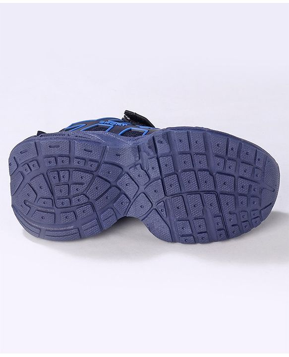 Cute Walk by Babyhug Sneakers Shoes with Velcro Closure & Alphabet Patch- Blue