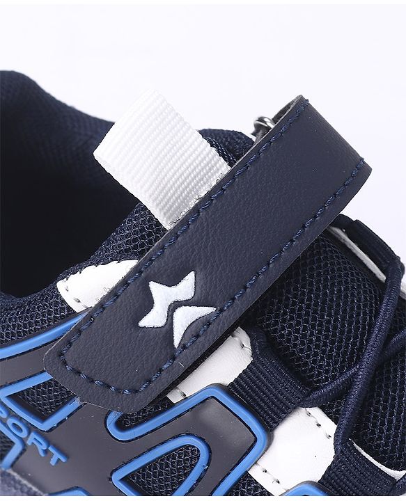 Cute Walk by Babyhug Sneakers Shoes with Velcro Closure & Alphabet Patch- Blue