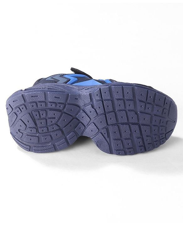 Cute Walk by Babyhug Sneakers Shoes with Velcro Closure & Star Design - Navy Blue