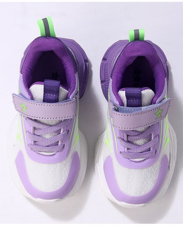 Cute Walk by Babyhug Velcro Closure Sneakers Shoes- Purple