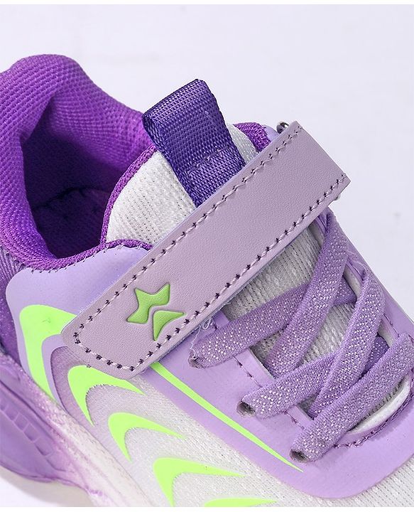 Cute Walk by Babyhug Velcro Closure Sneakers Shoes- Purple