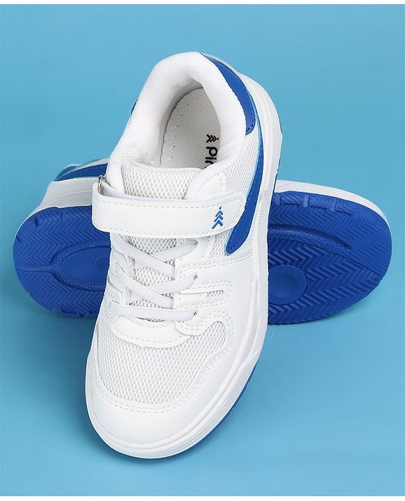 Pine Kids Sneakers Shoes with Velcro Closure - White