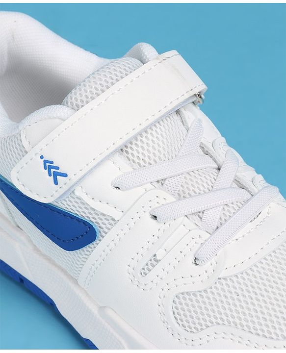 Pine Kids Sneakers Shoes with Velcro Closure - White