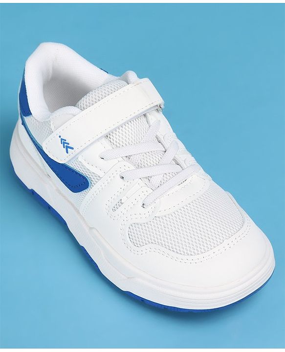 Pine Kids Sneakers Shoes with Velcro Closure - White