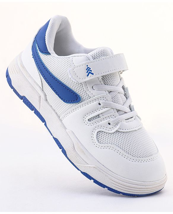 Pine Kids Sneakers Shoes with Velcro Closure - White