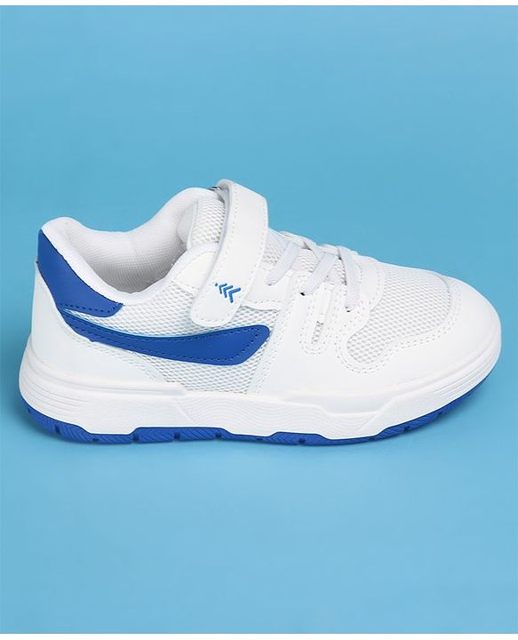 Pine Kids Sneakers Shoes with Velcro Closure - White